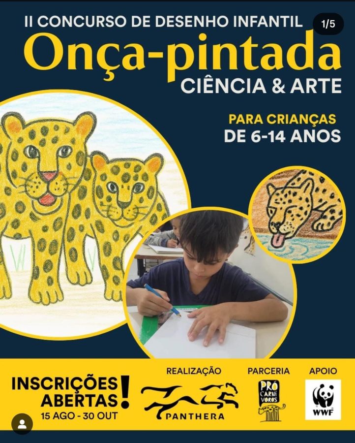 Concurso de Desenho Infantil Onça-Pintada – Ciências & Arte 2025